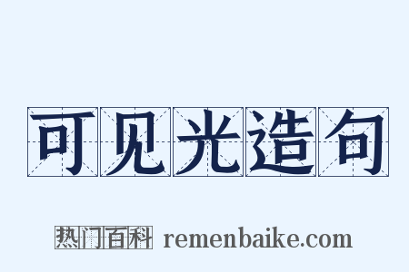 可见光造句是什么意思的图片